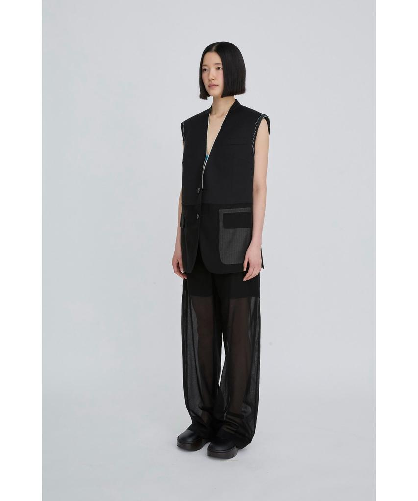 RECODE Layered Sheer Pants Rqpam26530Bkx