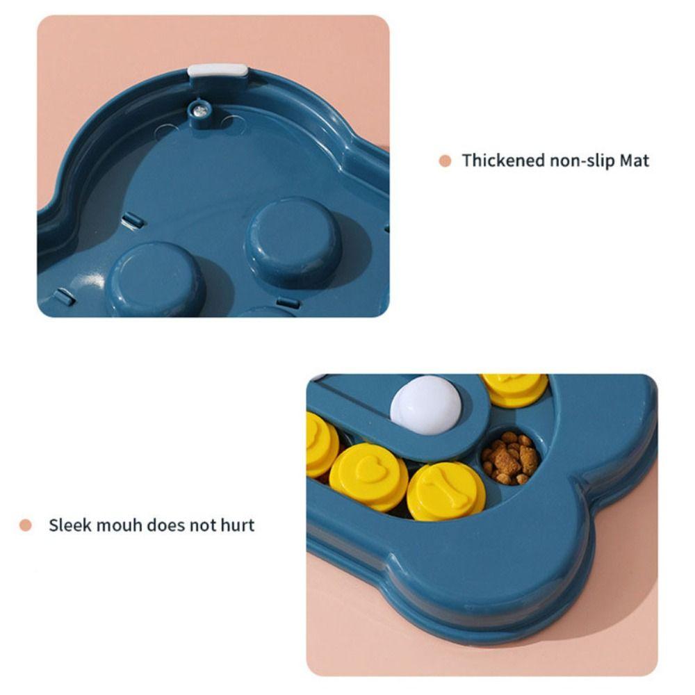 PP Hunde-Puzzlespielzeug Langsamer Futterspender Anti-Schlingnapf Langsames Fressen Rutschfester Napf Haustier Katze Hunde