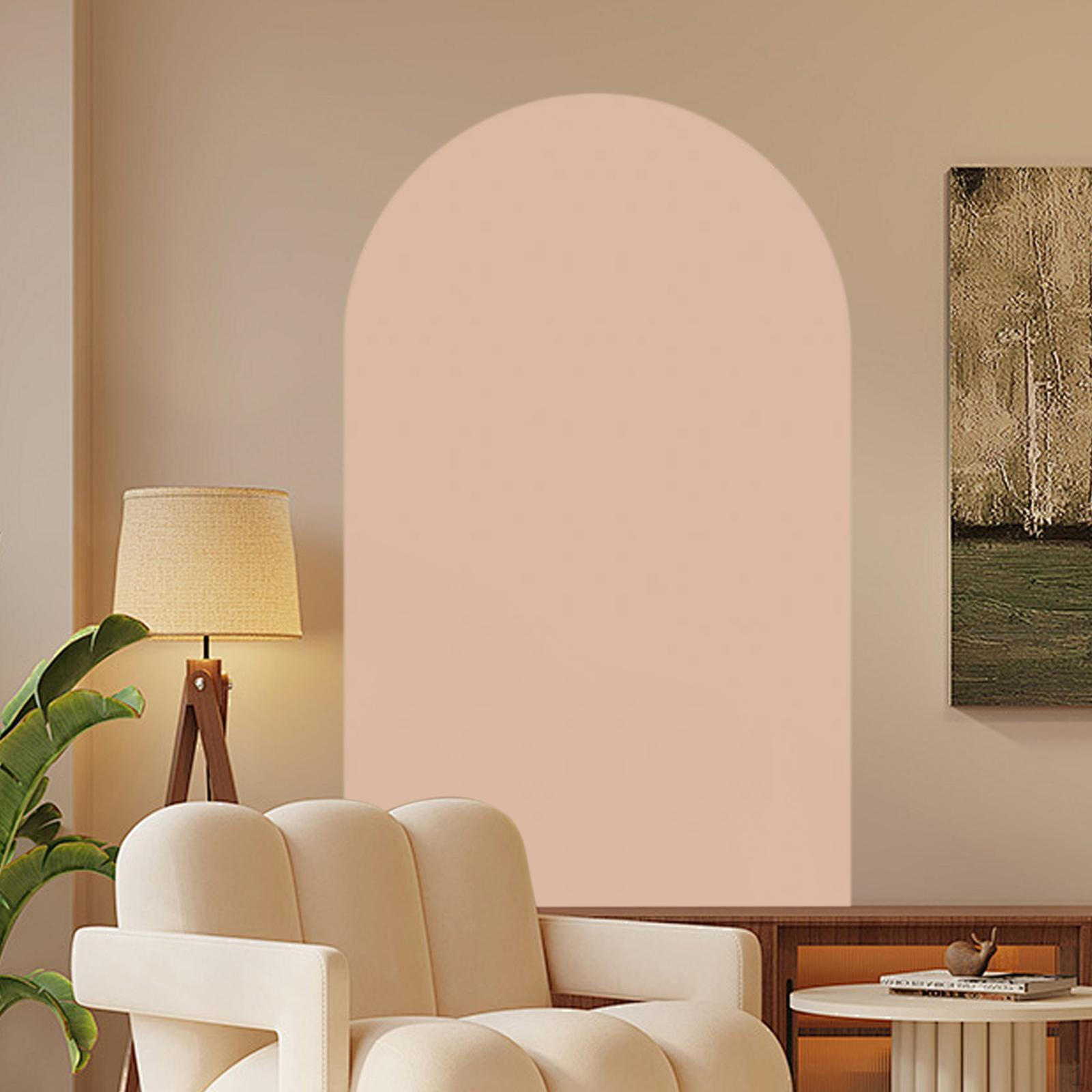 

Arch Shape Sticker Geometric Wallpaper Modern Bohemian Decor PVC Removable for Background Desk розовый