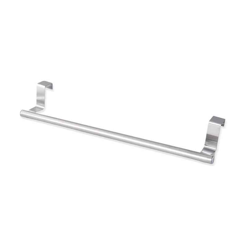 Punch-Free Double-Layer Towel Rack: Removable, Retractable Bath Towel Rod with Storage