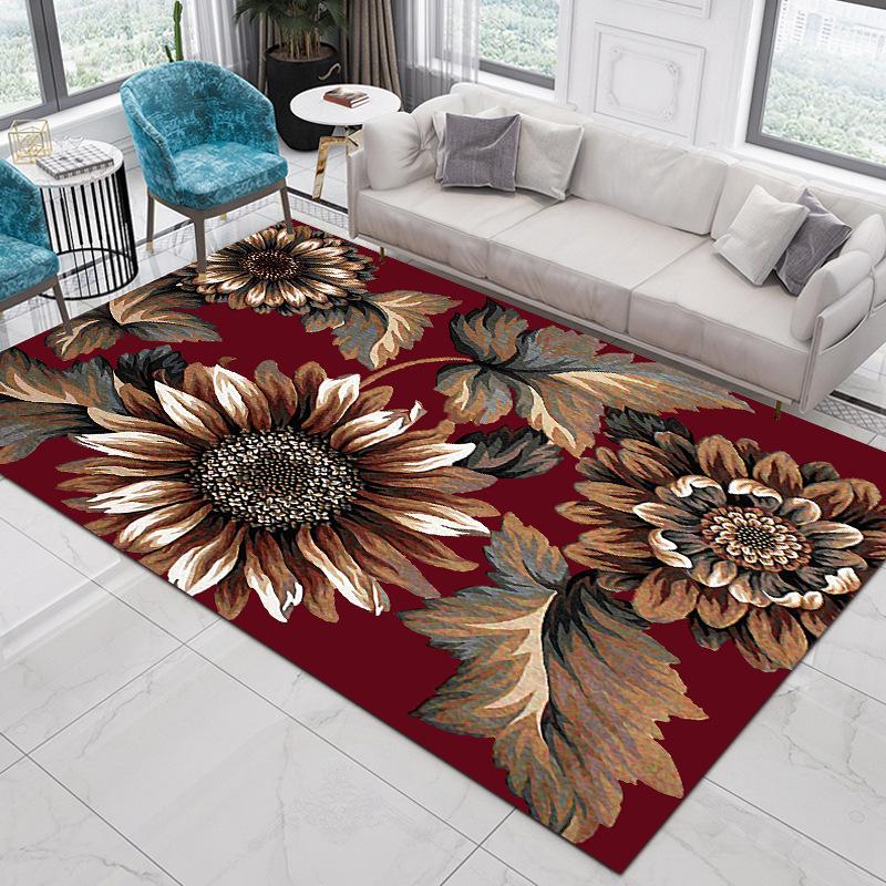 Living Room Carpet Nordic Ethnic Style Home Decoration Coffee Tables Large Area Plush Mat Bedroom Vintage Rug