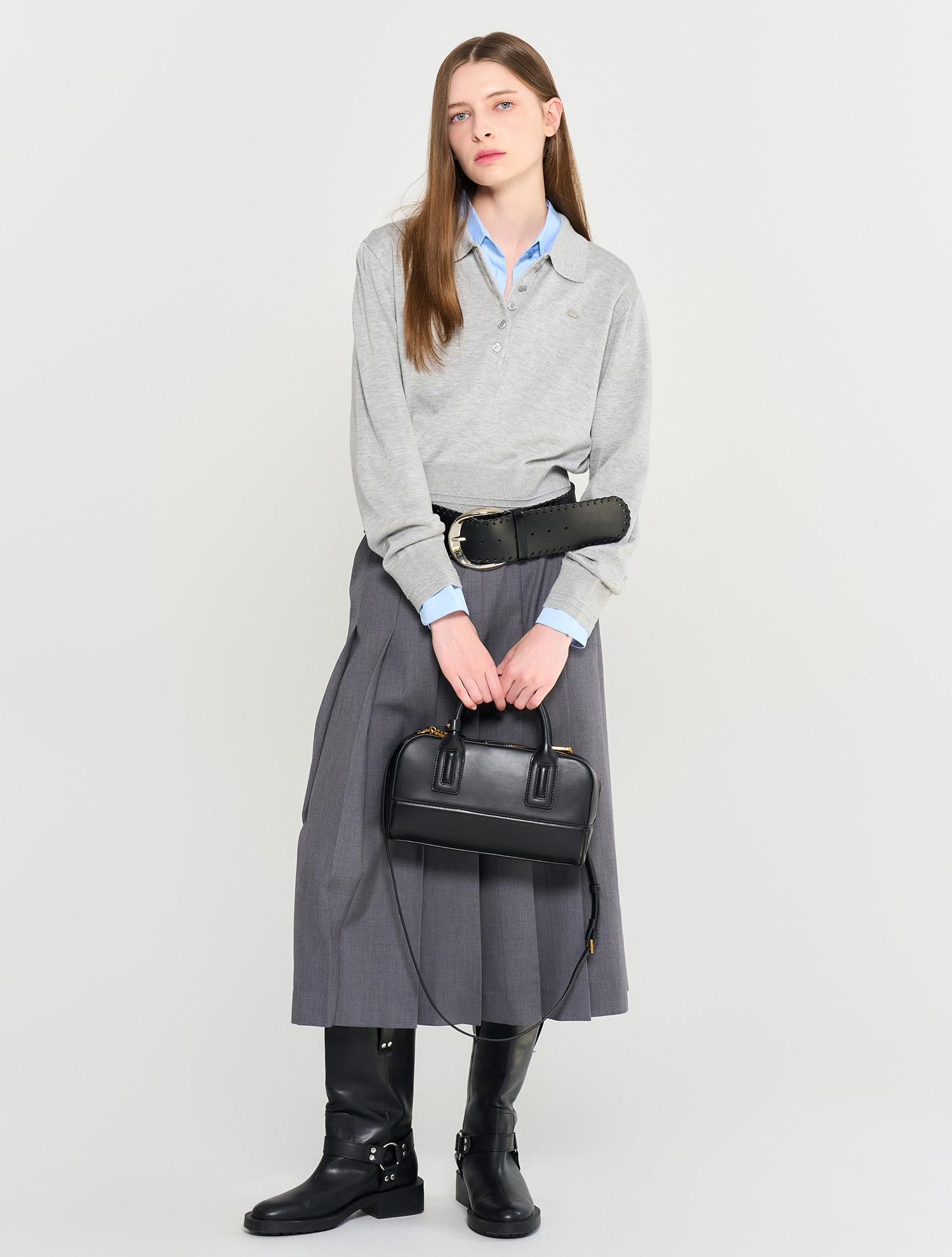 General Idea Superfine Wool Light Collar Pullover [Melange Grey] / Wbd3L05512 Melange Grey/S