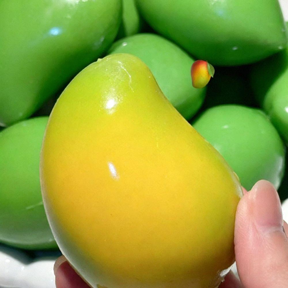 Color Changing Mango Squishy Toy Simulation Mango Decompression Toy New Pinching Toy  Stress Relief