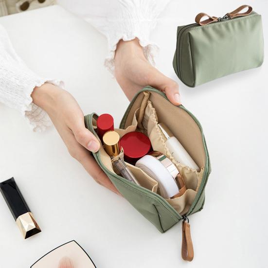 Seyahat Makyaj Çantası Çift Fermuarlı Kapatma Kozmetik Saklama Çantası Taşınabilir Tuvalet Malzemeleri Düzenleyici Çanta Tatil İş Seyahati Evde Kullanım için