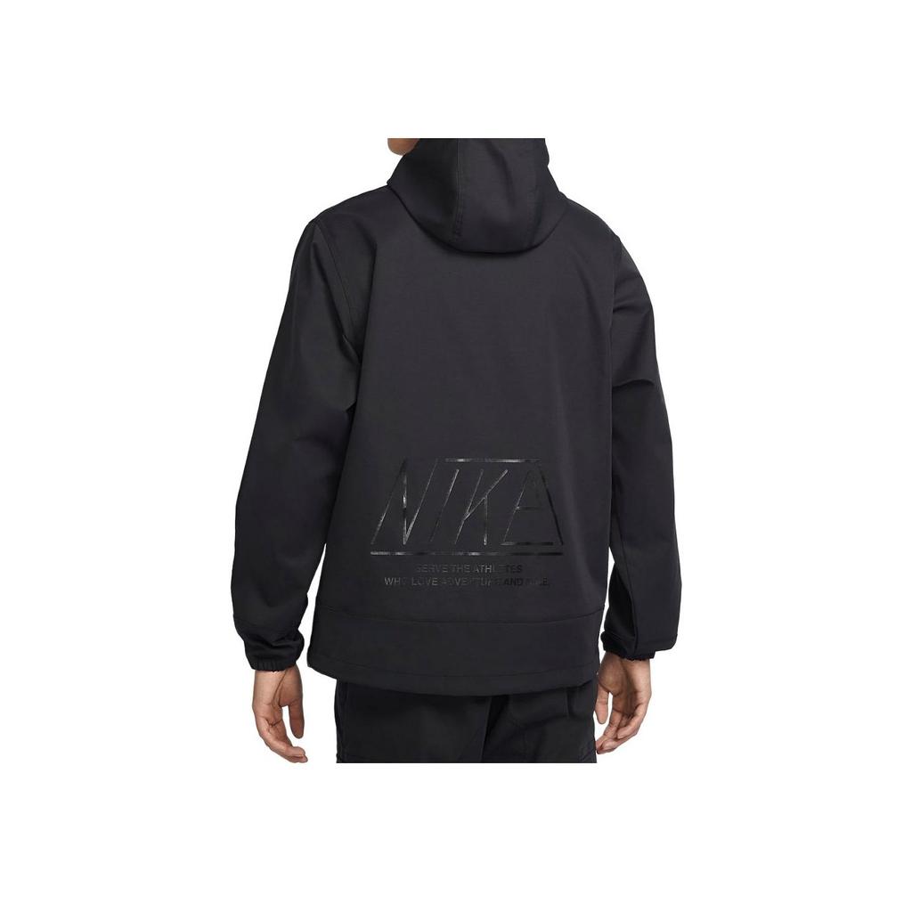 Nike Sportswear Solid Color Drawstring Loose Sweatshirt Unisex Tops Black FN8258-010