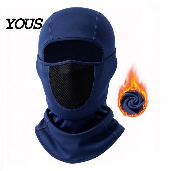 Thermal Neck Warmer for Skiing Unisex Balaclava, Ski Face Mask, Fleece Winter Mask under Helmet, Breathable Windproof Motorcycle Helmet