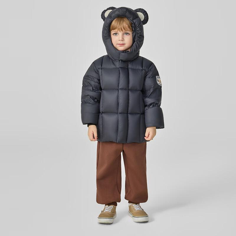 PawinPaw Unisex Cartoon Bear Hooded Down Jacket 130