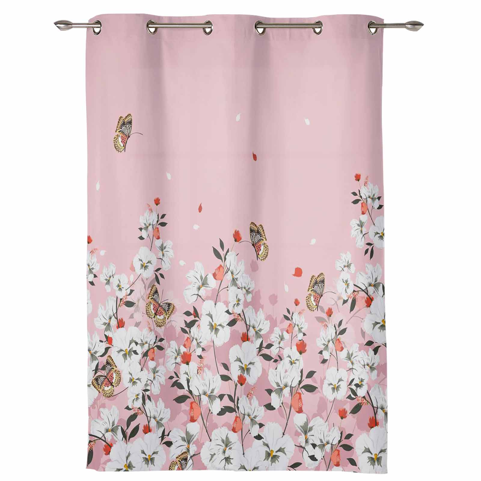 Растения, грибы, цветы, луна, современные оконные шторы для гостиной, спальни, кухонные шторы, шторы 135W x 60H(cm) x1