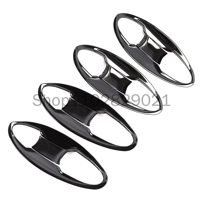 Carbon Fiber Chrome Car Side Door Handle Cover Sticker Styling Accessories For Honda Fit Jazz 2014-2020 2019 2018 2017 2016 2015