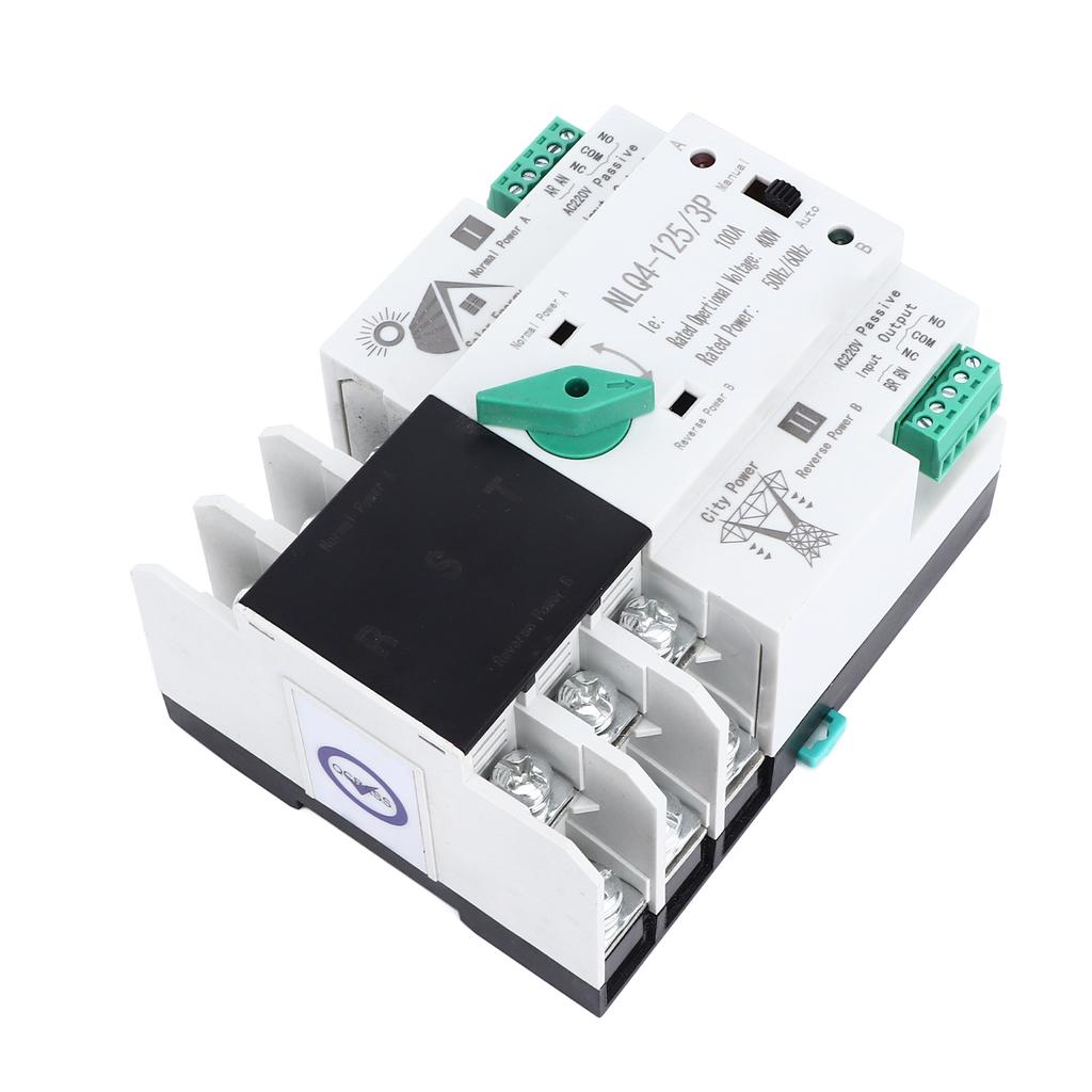 Comutator neîntrerupt de transfer dublu de putere Circuit Selector electric 400V 100A