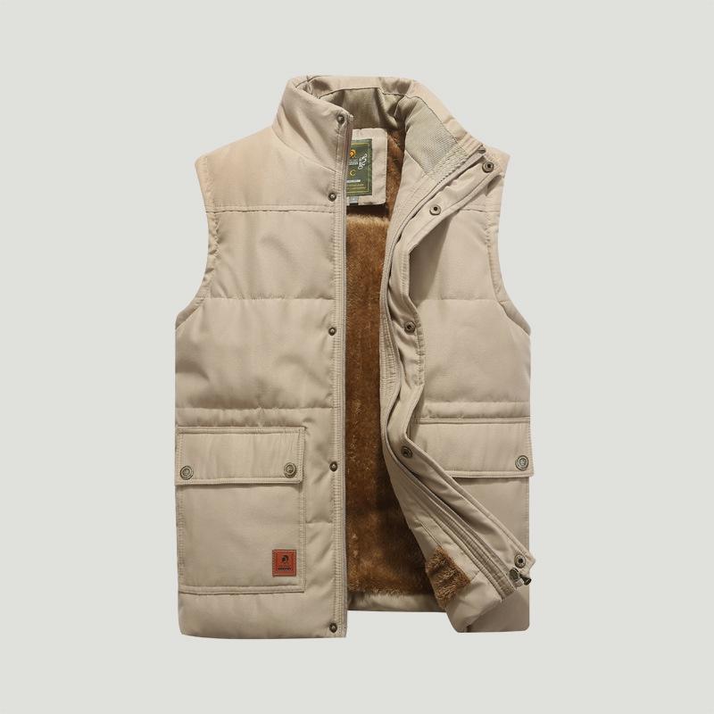 Mens Sleeveless Coat Fashion Plus Size Male Warm Waistcoat Fleece Vest Men Clothing Winter Vest Jackets