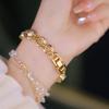 Women's Watches Small Oval Dial Silver Natural Ore Quartz Watch Luxury Vintage Ladies Dress Bracelet Watches For Woman