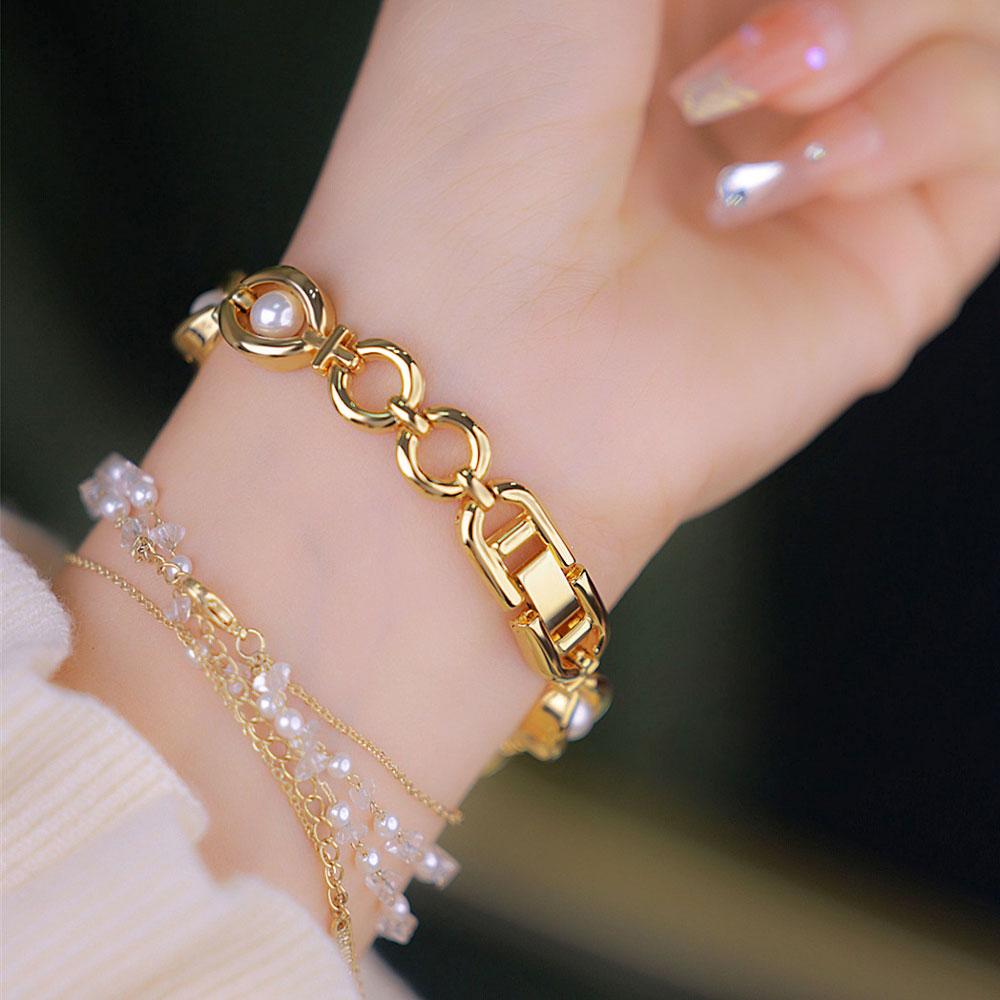 Women's Watches Small Oval Dial Silver Natural Ore Quartz Watch Luxury Vintage Ladies Dress Bracelet Watches For Woman