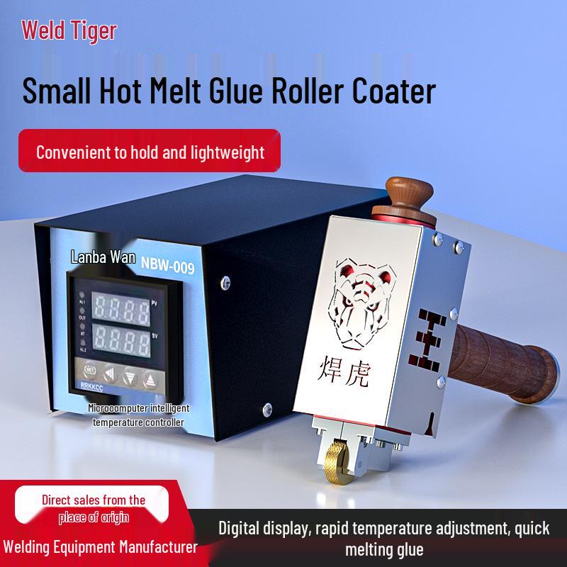 Compact Hand-Push Hot Melt Glue Roller Applicator for Paper Boxes