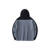 Anta Color Block Hooded Pullover Sweatshirt Men tops Smoke-Gray 152417715-3