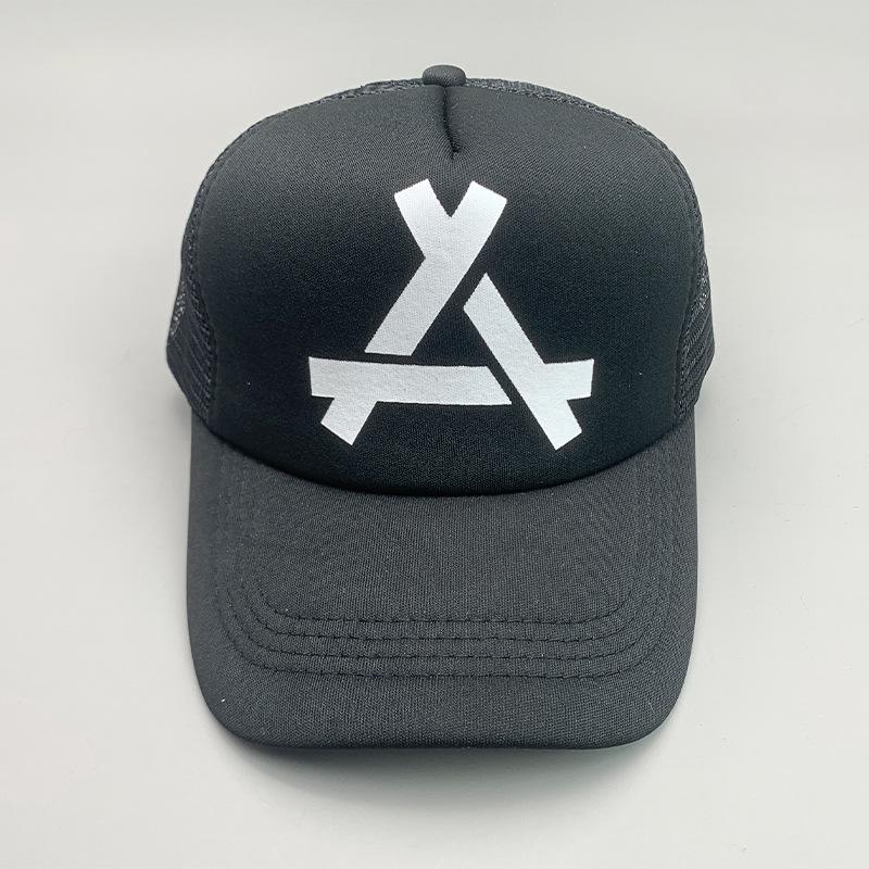 Breathable Cartoon Letter Fashion Men'S And Women'S Baseball Cap Cotton Hip Hop Skateboard Hollow Casual Sun Hat