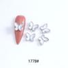 3D Nail Art Charms Bow-Nail Rhinestones Nail Gems Alloy Butterfly-Nail Crystals Diamonds for DIY Nail Art Decorations