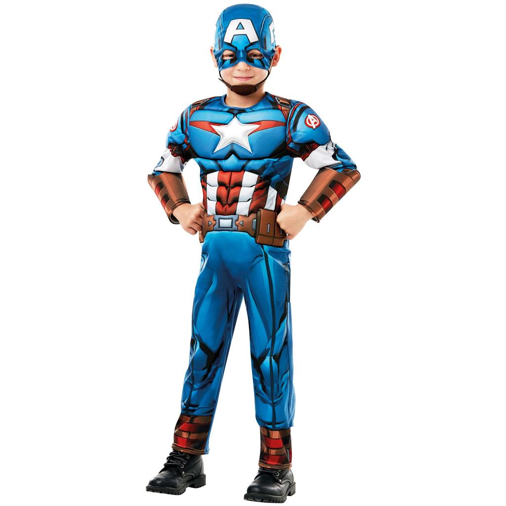 Captain America Childrens/Kids Deluxe Costume