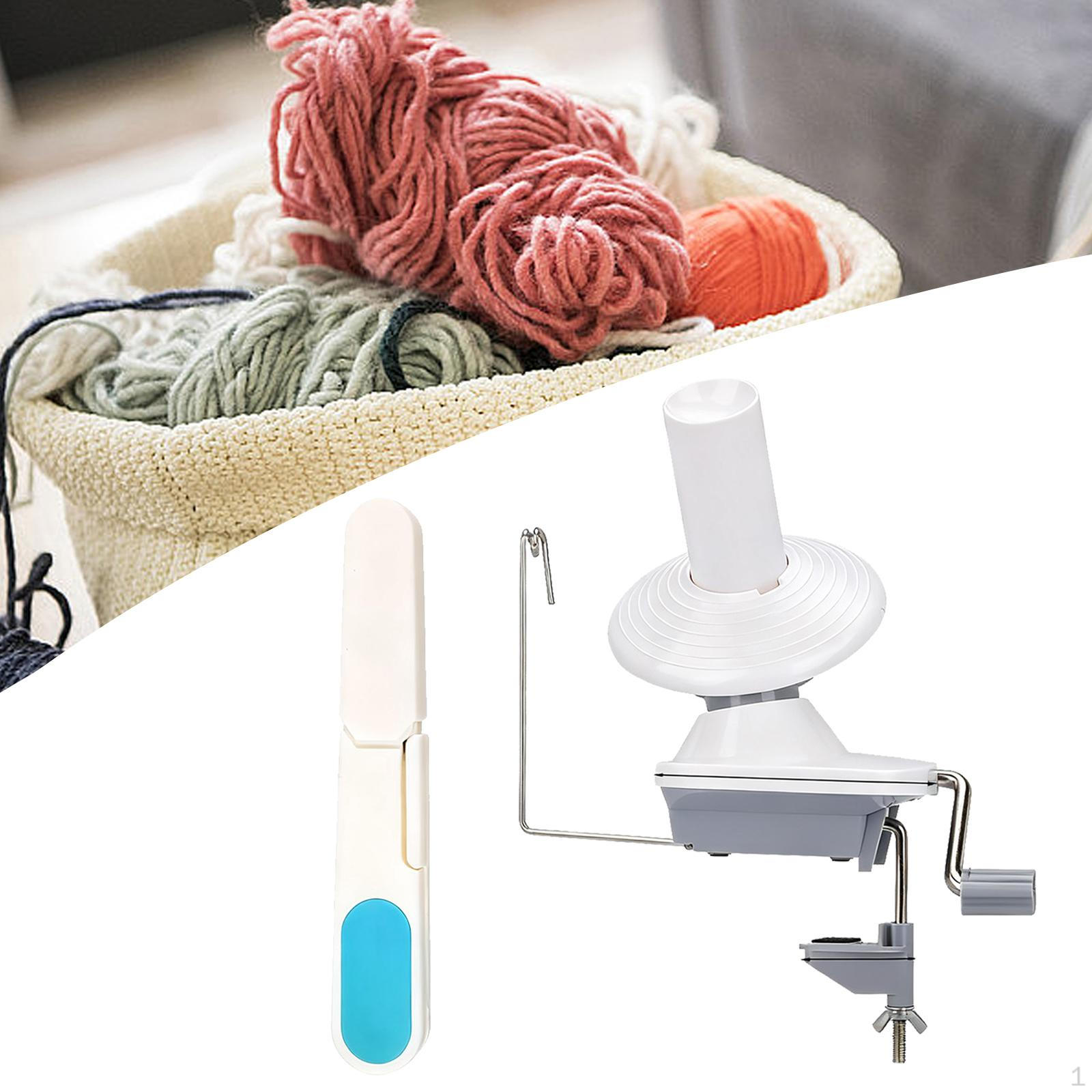 

Wool Yarn Winder Hand Operated with Handle Home Efficient Multipurpose Stable Manual