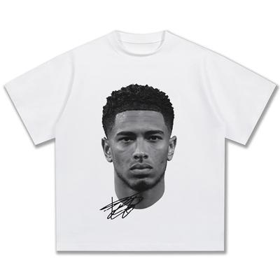 T-shirt Trendy Estiva 2026 Abbigliamento Uomo Bellingham Cotone Normcore Maglietta da Calcio Maglia Casual Traspirante Streetwear Retro Moda T-shirt Casual Oversize