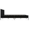 Black Bed Frame 200 x 200 cm Particleboard and Metal