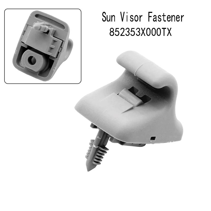 Portable 2 Piece Sun Visor Retainer Clip Sun Visor Fastener Gray Plastic For Hyundai Elantra MD Veloster ACCENT I30 Elantra 8523