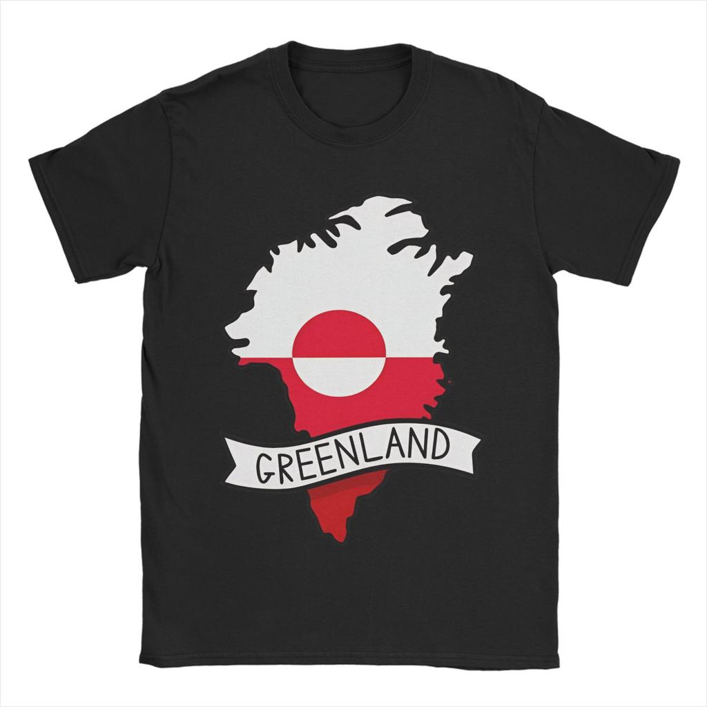 Make Greenland Great Again T Shirt Beach 100 Cotton TShirts For Unisex Harajuku Casual Tshirt ShortSleeve Streetwear Top Tees