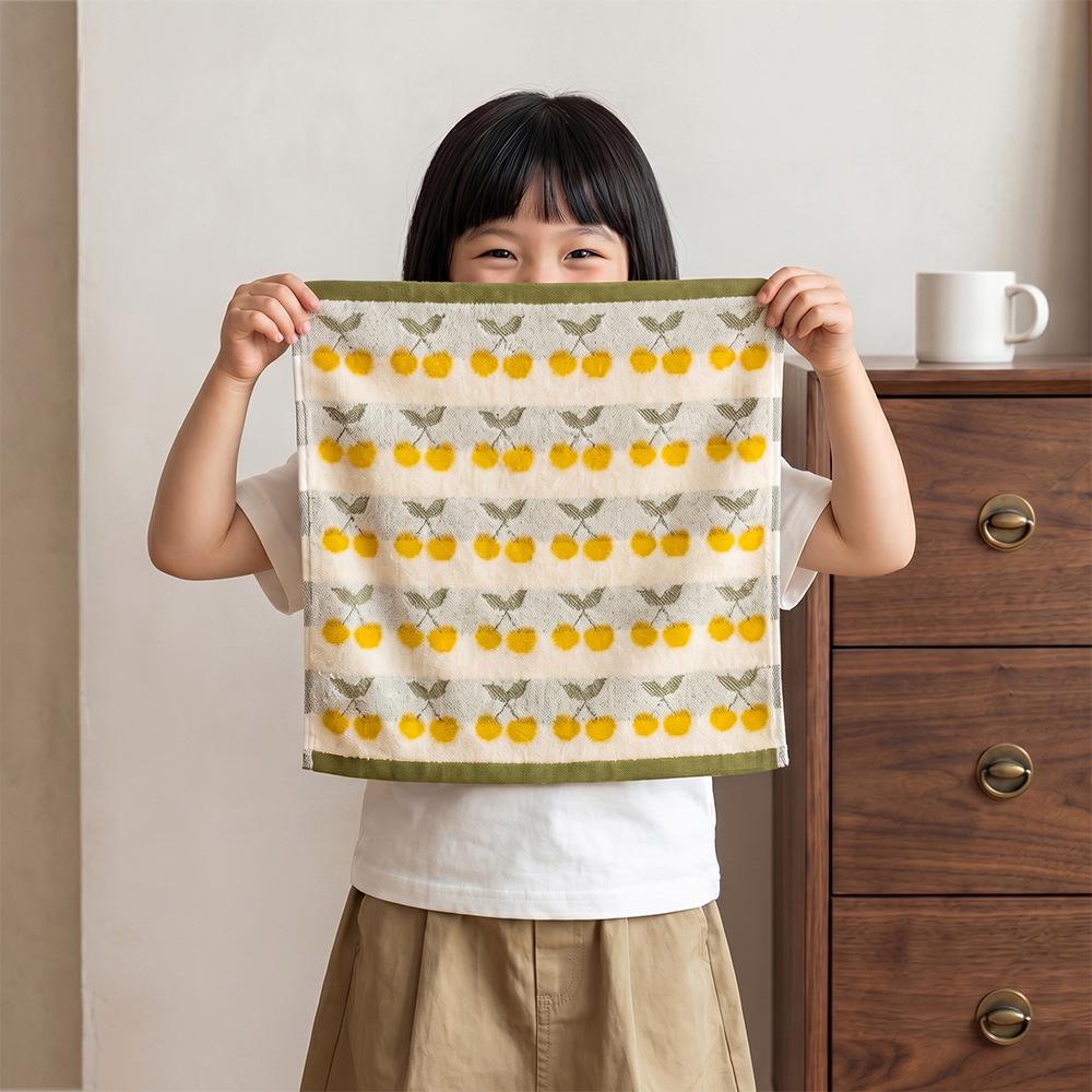 Colorful Polka Dot 100% Cotton Couples' Face Towel, Zero-Twist Yarn-Dyed, Thickened 110g, 35x75cm