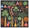 New Luxury Brand Design Sago Cycas Palm Tree Winter Square Scarf 130cm Twill Silk Scarf Women Kerchief Scarves For Ladies