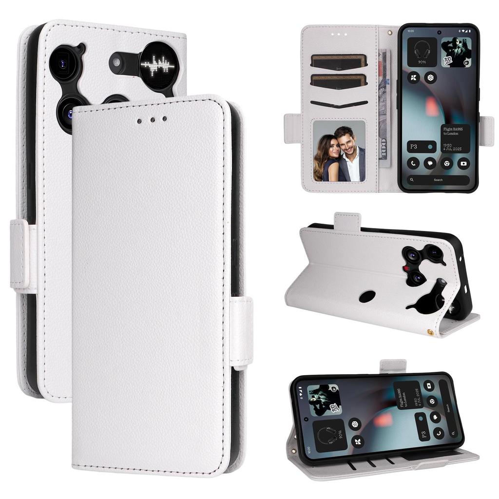 Flip Cover für Nothing Phone 3 PU-Leder Ganzkörperschutz [RFID-Blockierung] Handyhüllen Brieftaschen-Cover