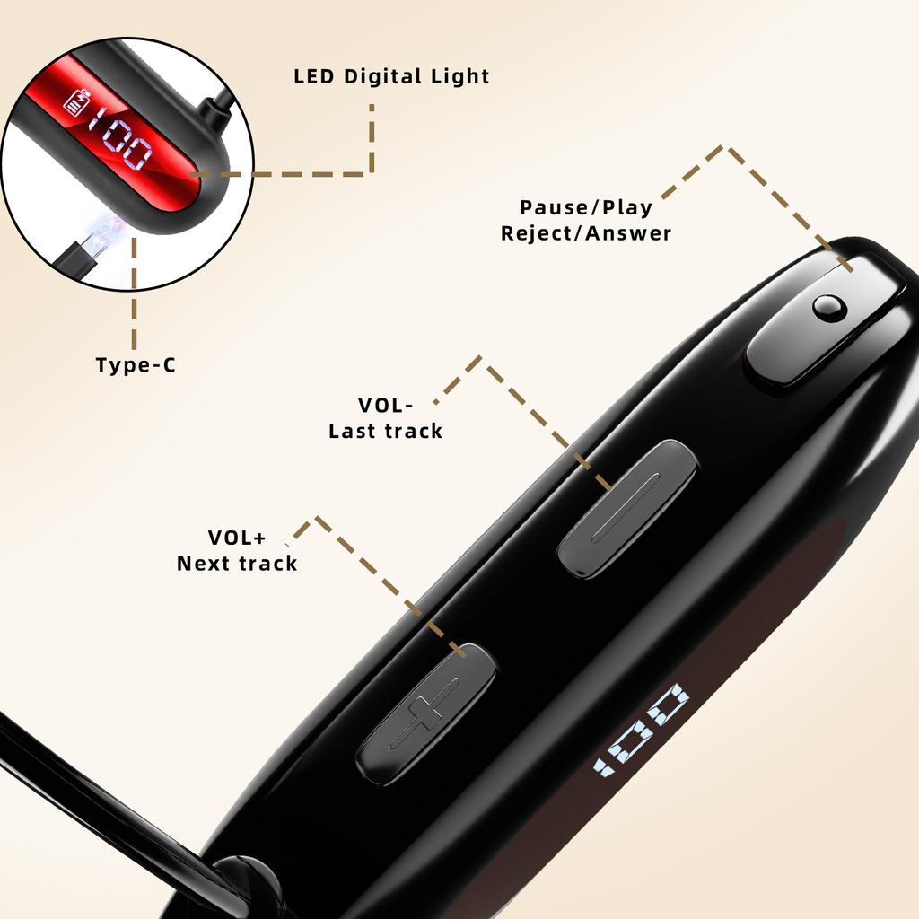 Bone Conduction Second Generation Air Conduction Headset Wireless Bluetooth Headset Sports Running