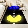 Pac-Man Game Theme  Rug Non-Slip Round Carpet Gaming Room Bedroom Living Room Floor Mat Decoration