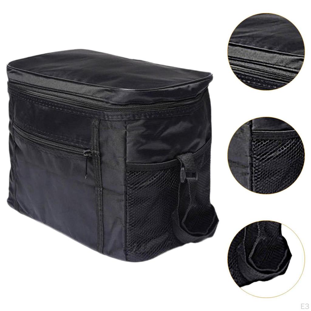 Food Cooler Bag Delivery Tote Zipper Portable Cold Thermal Cake Transport for