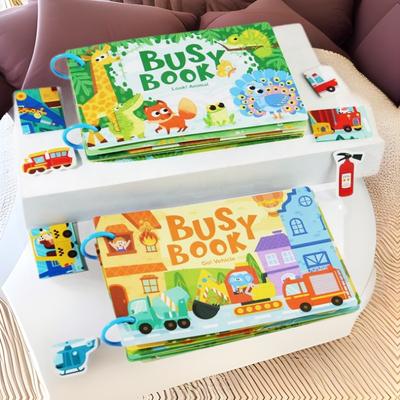 Tear Puzzle Tear Book Infant and Toddler Enlightenment Velcro Quiet Cloth Book Early Education Children's Educational Toy