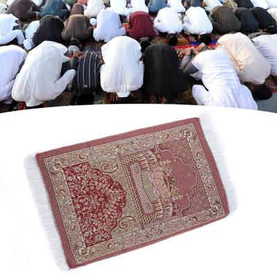 Floor Carpet Anti-slip Comfortable Cotton Middle East Style Pray Foot Mat with Tassel Decoration Home Decor
