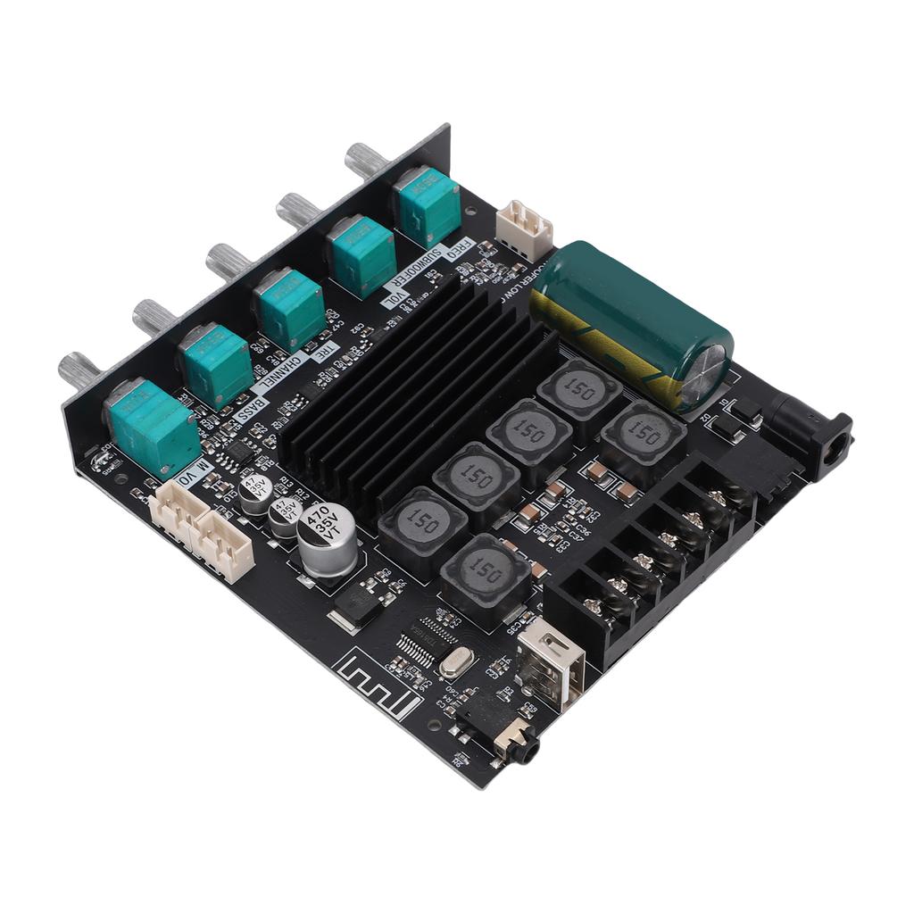 2.1 Channel Bluetooth Amplifier Module Support for TPA3116D2 Chip Audio Power Amp Board with Subwoofer 50Wx2+100W