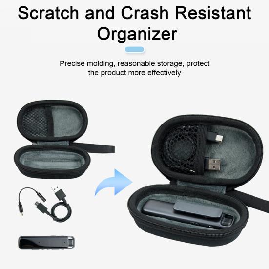 

Сумка для хранения диктофона, умная ручка для записи, защитная коробка, ударопрочный, ударопрочный, мягкая внутренняя подкладка, портативный жесткий защитный чехол для iFLYTEK