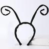 Butterfly Antenna Headband Velvet Bugs Hairband for Halloween Party Costume Cosplay Dressing Up Pretend Play Accessory