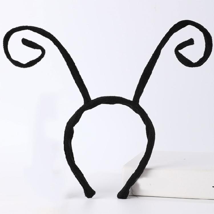 Butterfly Antenna Headband Velvet Bugs Hairband for Halloween Party Costume Cosplay Dressing Up Pretend Play Accessory