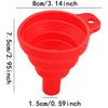 Foldable Silicone Funnel Portable Funnels Liquid Fill Hopper for Kitchen Jar Bottle Feeder Wine Auto Engine Oil Petrol Transfer