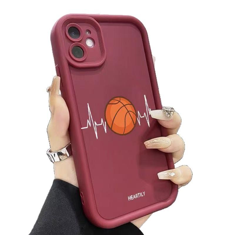 Basketball sensor is suitable for iphone16pro mobile phone case Apple 15 anti-drop 14 personality 13promax new 16X