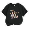 Kids Boys Girls Crew Neck Short Sleeve 100% Cotton T-Shirt, Funny Gravity Animation Character Print Casual Comfortable Tee for Daily Outdoor Playwear