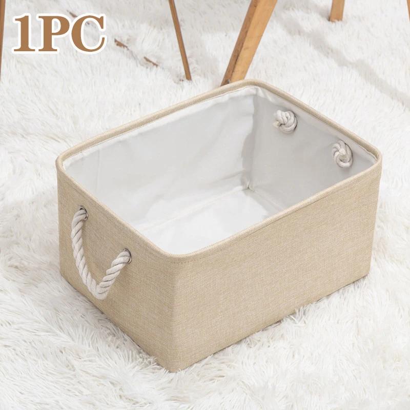 

Складной ящик для хранения с ручками, органайзер для белья, корзина для сортировки всякой всячины, нижнее белье, носки, игрушки, подставка для ручек для хозтоваров 31x21x12cm-S