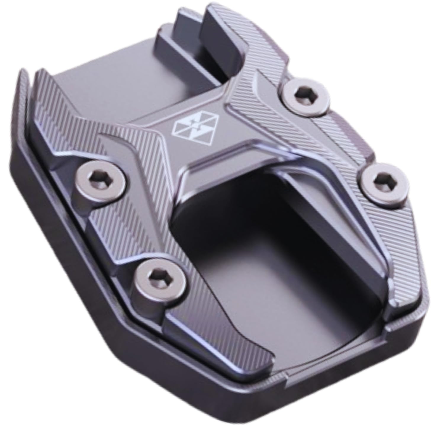 

KeiSquare Side Stand Plate for Honda, PCX Sideboard Side Step Stand Plate Sideboard Aluminum Anti-Tip Safety Kickstand Plate (Titanium)