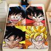 Son Goku Anime Print Flannel Blanket, Suitable for Bedrooms, Sofas, Beds, Chairs, Picnics, Travel -HE31