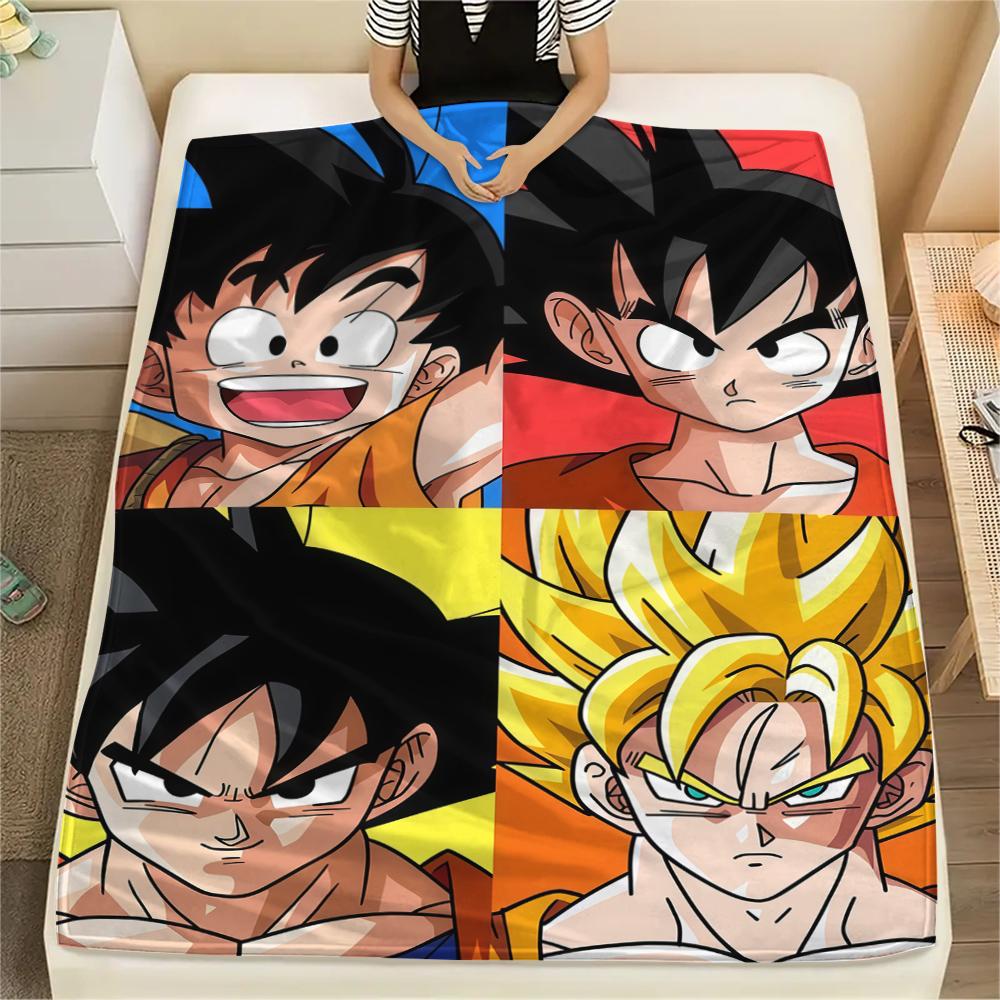 

Son Goku Anime Print Flannel Blanket, Suitable for Bedrooms, Sofas, Beds, Chairs, Picnics, Travel -HE31 75x90cm