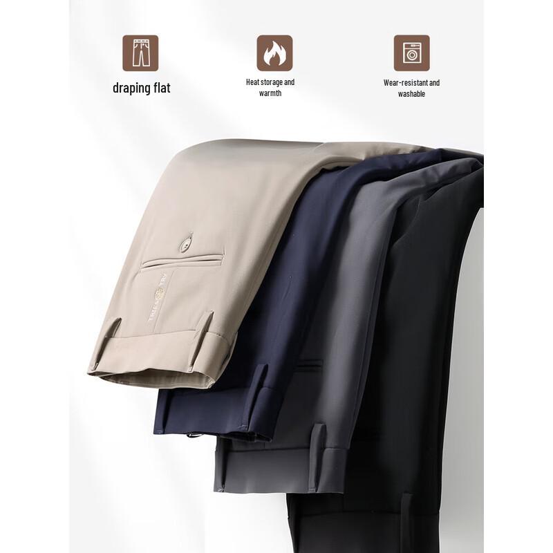 Men's Fleece Lined Straight Leg Casual Pants