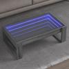  LED Infinity Coffee Table, Gray Sonoma Oak, 90x53x30 Cm
