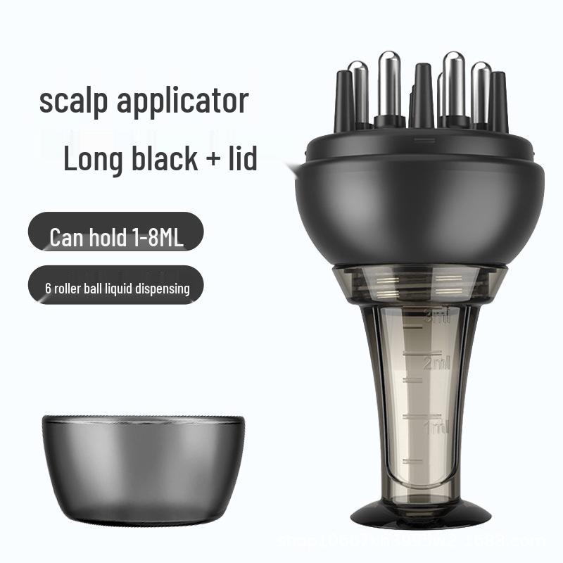 Mino 15ml Large Capacity Scalp Applicator: Portable Hair Strengthening Essential Oil Roller & Massage Comb