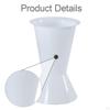 Circular Flower Bucket Vase 41cm Height Lightweight Multipurpose Accessories for Tabletop Decor 22cm